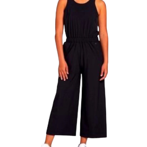 CALIA by Carrie Underwood Pants - Calia | Wide Leg Overlap Jumpsuit | Black | Small